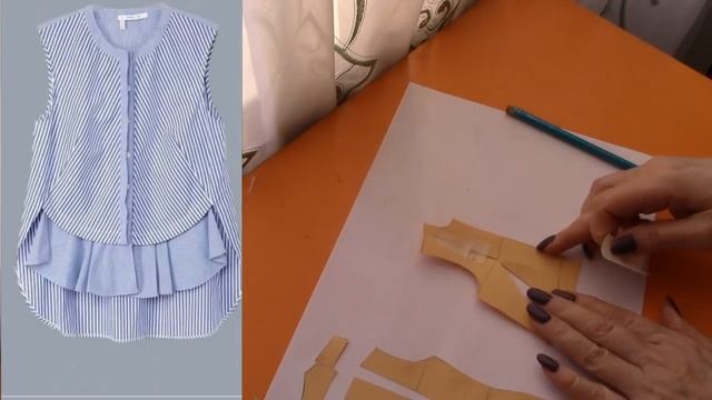 Блузочка на летний день. Моделируем блузку. смотреть онлайн