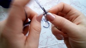 Простой эластичный набор с дополнительной нитью. Как итальянский набор.