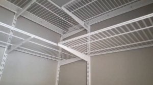 Установка металлической гардеробной системы НСХ. Калужская область.