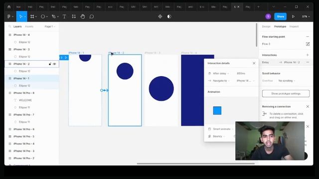 BOUNCE ANIMATION IN FIGMA {UI DESIGNER SAHIL}