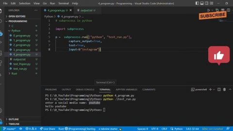 How to run shell commands with python? python subprocess run #python #subprocess #interviewquestion
