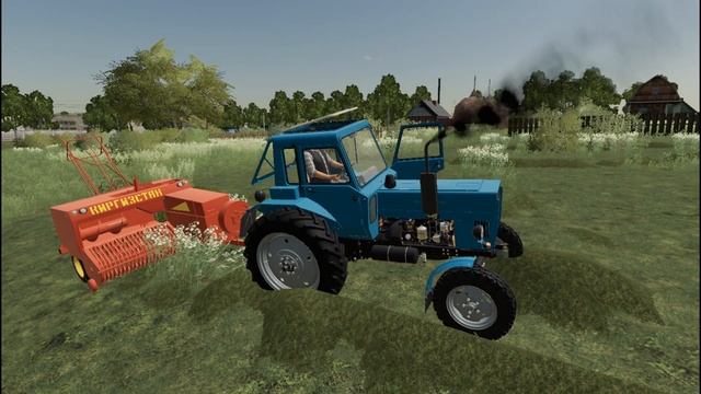 ПОМОГ СОСЕДУ ЗАГОТОВИТЬ ТРАВЫ ДЛЯ КОРОВ FARMING SIMULATOR 19 смотреть онлайн