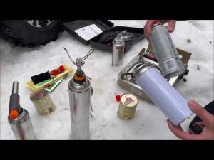 Газовые аэрозольные баллончики, типы горелок и их использование в полевых условиях