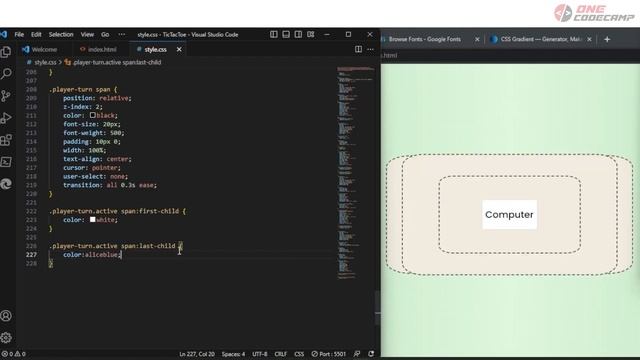 Create a simple Tic-tac-toe game in JavaScript!