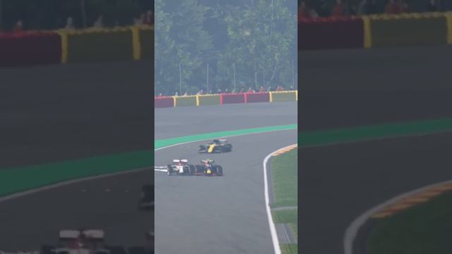 Defending against Alex Albon in the Redbull Racing