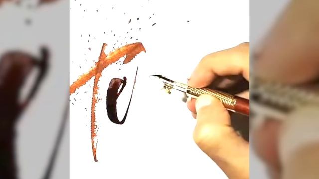 Awesome Ruling Pen Calligraphy Compilation and Bonus DIY Ruling Parallel Pen смотреть онлайн