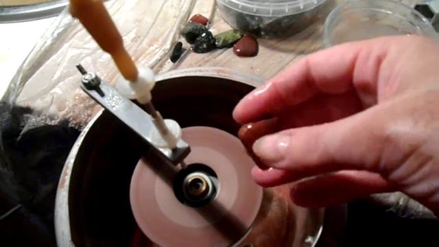 Обработка натуральных камней (Красная яшма)