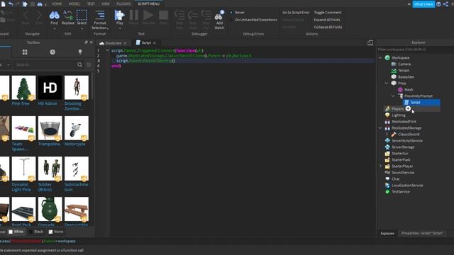 How To Make a Pick-Up System on Roblox Using ProximityPrompt || Roblox Studio смотреть онлайн