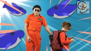 Милан, Диана и Даня - Неудачливый воришка и Baby Shark. Манкиту Истории