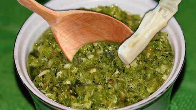 Горлодер из зеленых помидор на зиму