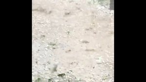 Разрушительный град в Дагестане