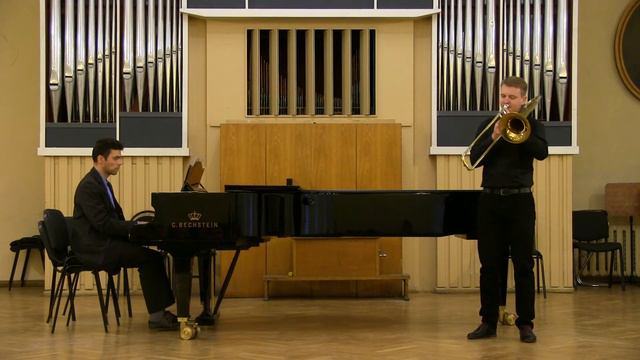 Eric Ewazen Sonata for trombone 1 mvt смотреть онлайн