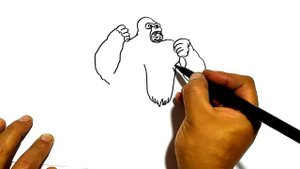 How to Draw King Kong easy - Drawing Step by Step