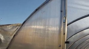 Покрытие пленкой арочной теплицы