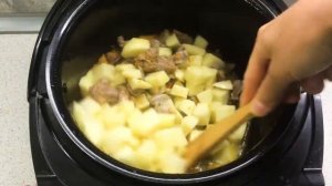 Картошка с желудочками в мультиварке