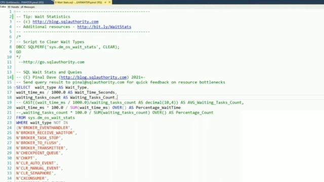Get Correct Waits type || SQL SERVER PERFORMANCE ANALYSIS || How to get correct Waits Type |