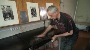 Процесс создания офорта — гравюры на металле. Виктор Савченко