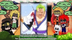 Pro Heroes react to  Villain Deku as Zoro||BNHA/MHA || GCRV |I No Ships |I