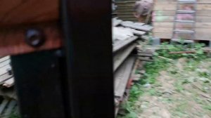 Забор-шахматка горизонтальный из евроштакетника двухсторонний дуб античный