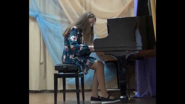 Плужникова Арина, 13 лет. Бургмюллер «Прощание». смотреть онлайн