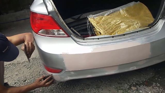 Auto Body Painting of Hyundai Accent (Part 1) смотреть онлайн