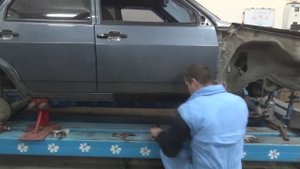 ВАЗ 21099. частичная замена порога.