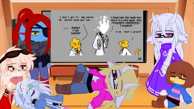 Undertale react to ☝✌︎?❄☜☼ || Part 2 || Gacha club смотреть онлайн