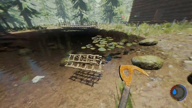 The Forest - How to make a fish trap