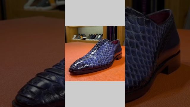 Мужские оксфорды натуральная кожа питона. SHENBINS. смотреть онлайн