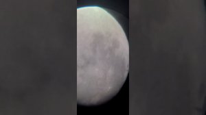 the moon as viewed through a celestron astromaster 114