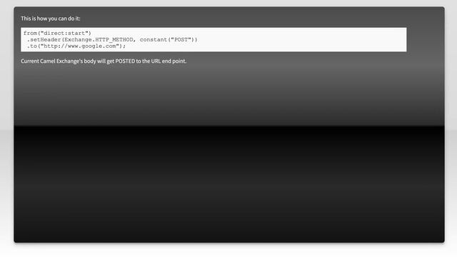 Send POST Request using Apache Camel смотреть онлайн