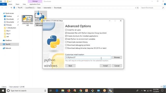 2.Complete Python Basics for Automation- Python setup on Windows