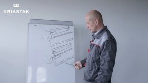 Монтаж карнизного свеса кровли для натуральной цементно-песчаной черепицы KRIASTAK