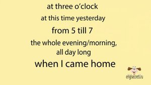 Видео-урок "Past Continuous Tense" для учащихся 5-9 классов