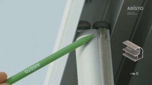 Установка прищепки для шлегеля  - раздвижная система Aristo
