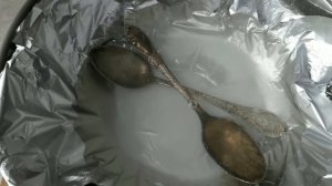 Простейший способ очистки мельхиора