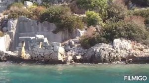 Морская экскурсия остров Кекова Затонувший город Турция #ВидеоЗапискиМихалыча