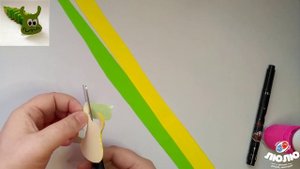 Как сделать   гусеницу из цветной бумаги