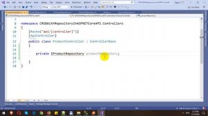 CRUD Operations using Repository Pattern in ASP NET Core Web API and Entity Framework