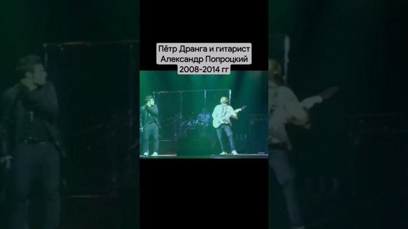 Пётр Дранга и гитарист Александр Попроцкий 2008 - 2014гг