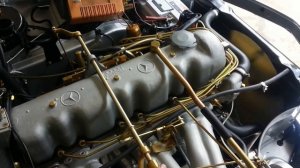 Mercedes 230sl first engine start