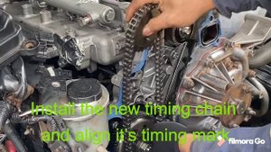 How to replace timing chain on Nissan patrol ZD30 engine