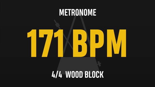 171 BPM 4/4 - Best Metronome (Sound : Wood block) смотреть онлайн