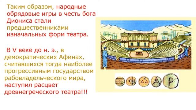 "История театра: Античный театр."