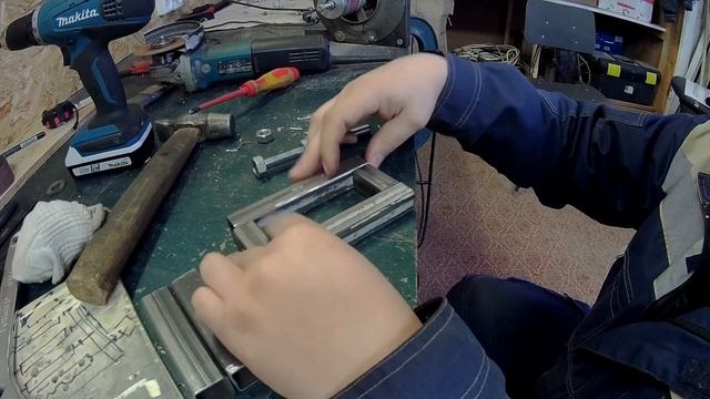 Тиски из профильной трубы для сверления. смотреть онлайн