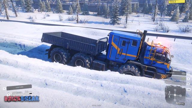 Azov 42-20 Antarctic Truck Test (suspension, deep snow, mud) - SnowRunner