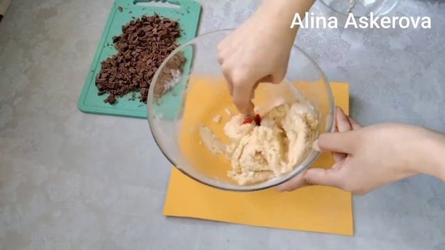 Американские печенье с шоколадными крошками. Шоколадты печенье. Простой и быстрый рецепт.