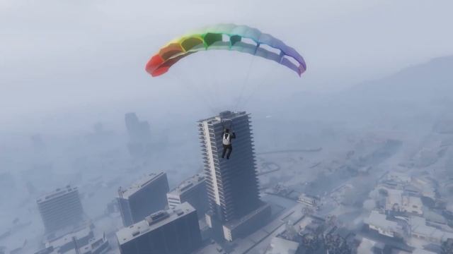 Прыгаю из вертолета с парашютом в GTA 5!!! 3Клипы GTA 5