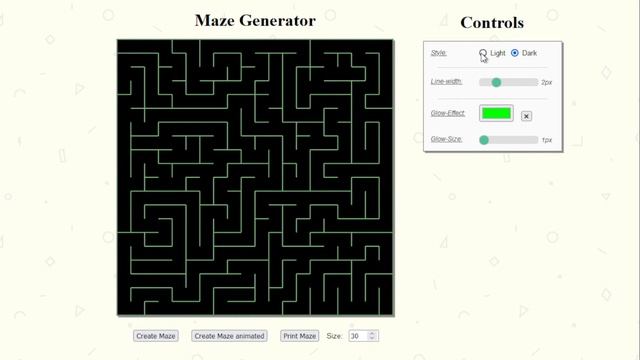 Maze Generator - Javascript