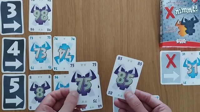 X nimmt! board game - how to setup play and review card game 6 nimmt! * AmassGames * Amigo Spiele